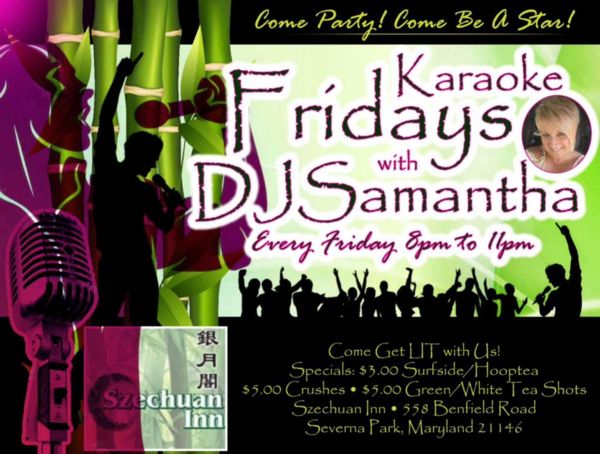 Karaoke Friday at Szechuan Inn